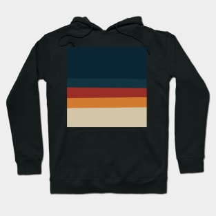 Vintage Style Retro Stripes Hoodie